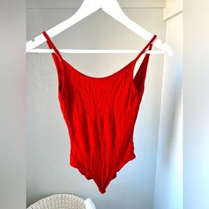 Urban Outfitters Red Bodysuit Size Small